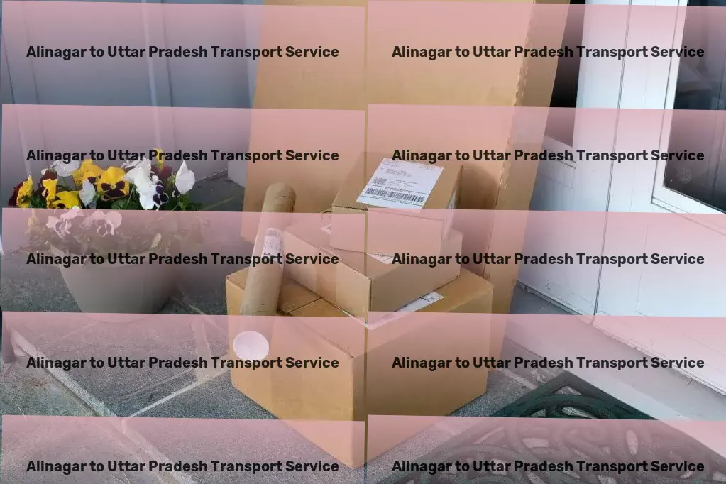 Alinagar to Uttar Pradesh Courier And Parcel Heavy load freight logistics